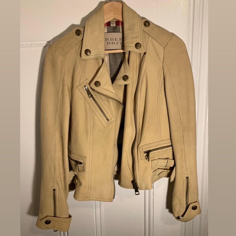 Burberry Suede Leather Jacket
